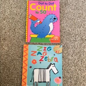 Dot to Dot and Zig Zag Zebra Books